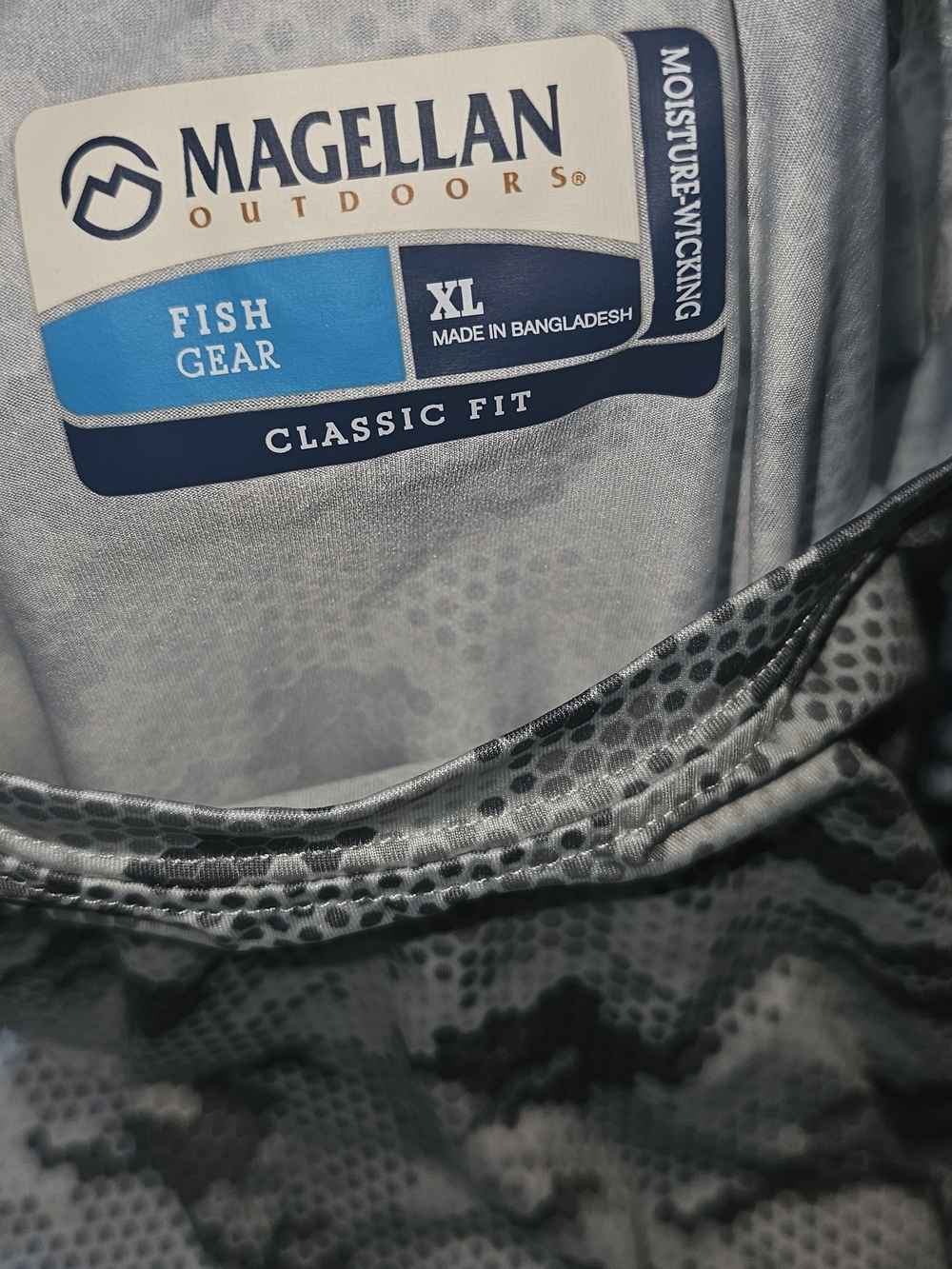 Magellan Outdoors Men's Classic Fit Fish Gear Jacket - Gray Camo
